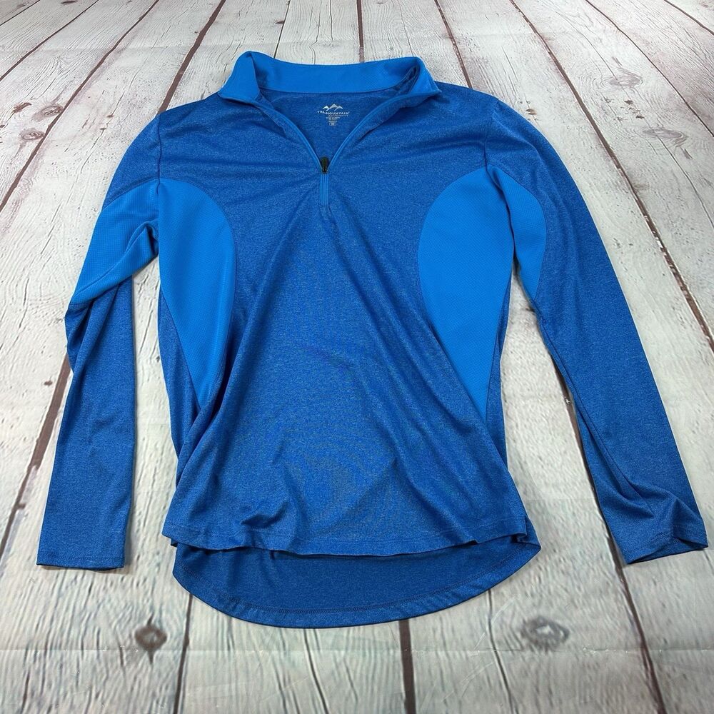 TRI-MOUNTAIN Womens 1/2 ZIP PERFORMANCE PULL-OVER Long Sleeve Medium Lightweight